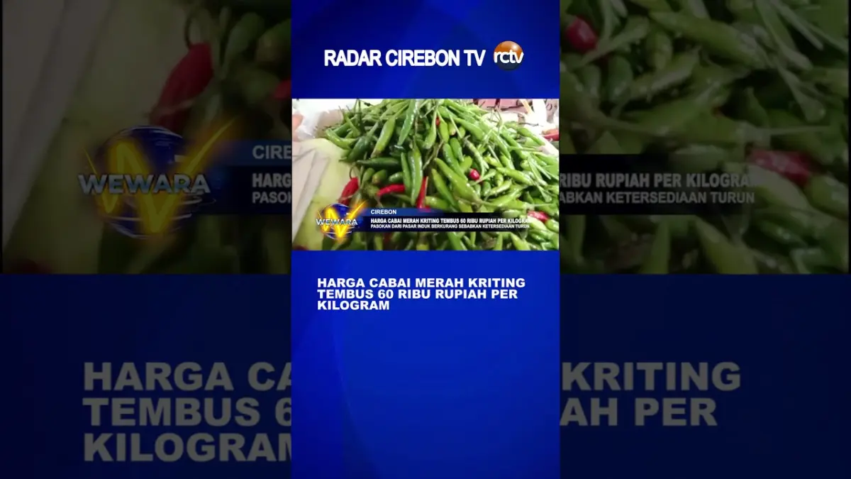 Harga Cabai Merah Kriting Tembus 60 Ribu Rupiah Per Kilogram
