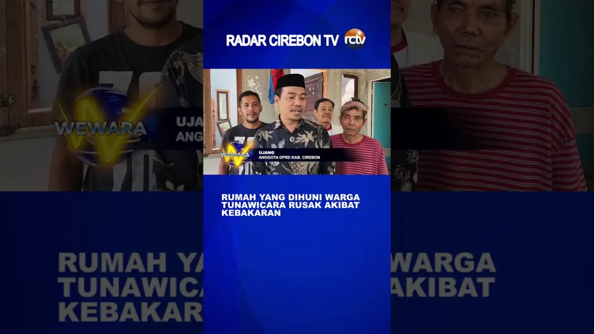 Rumah Yang Dihuni Warga Tunawicara Rusak Akibat Kebakaran