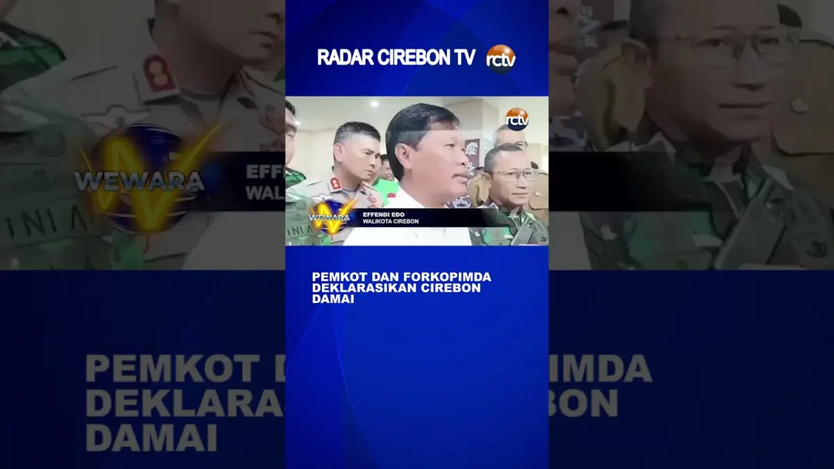 Pemkot Dan Forkopimda Deklarasikan Cirebon Damai