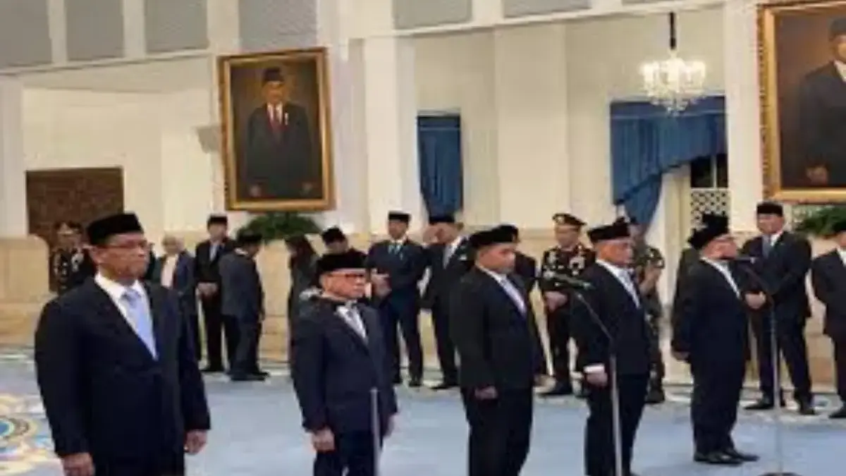 prabowo lantik 5 kementrian baru. Foto: tangkapan layar depan radarcirebon.tv