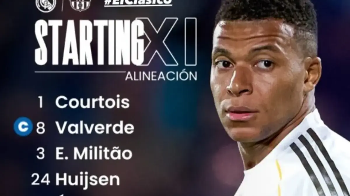 Bangkit dari Kekalahan: Mampukah Madrid Taklukkan Barcelona di Kandang? Starting XI