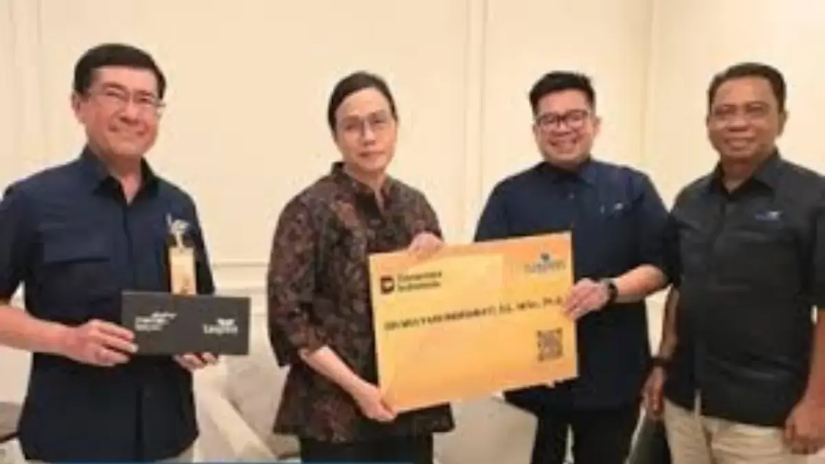 berapa jumlah tabungan hari tua sri mulyani. Foto: tangakapan layar depan radarcirebon.tv