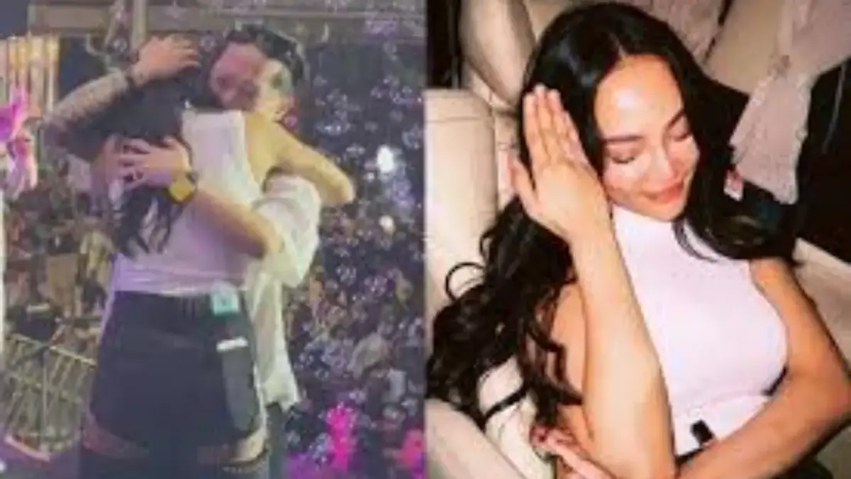 bravy lamar erika carlina ditengah tampil dj. Foto: tangkapan layar depan radarcirebon.tv