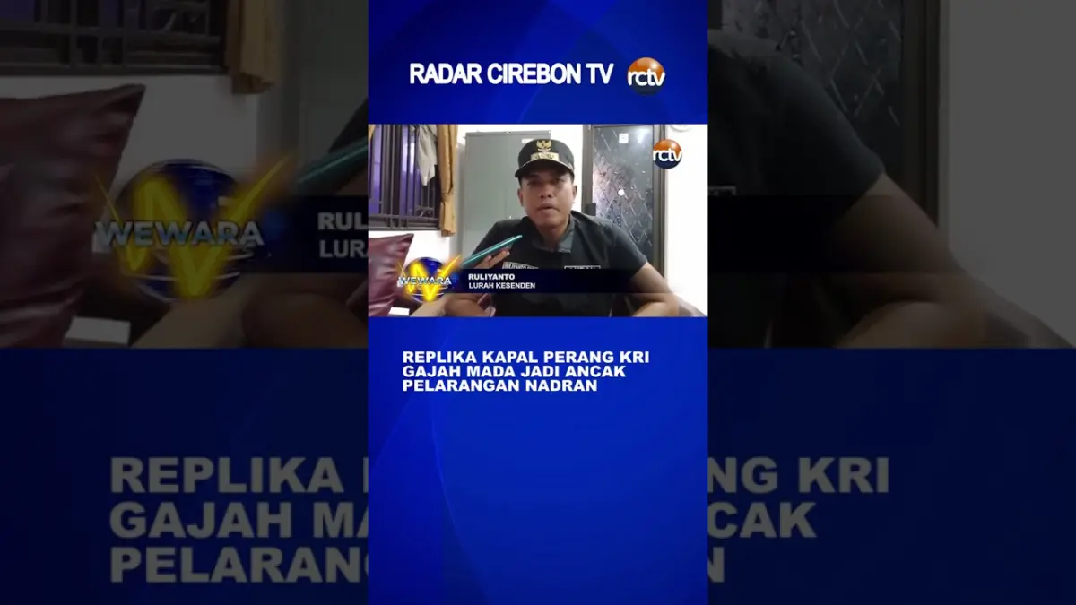 Replika Kapal Perang KRI Gajah Mada Jadi Ancak Pelarangan Nadran