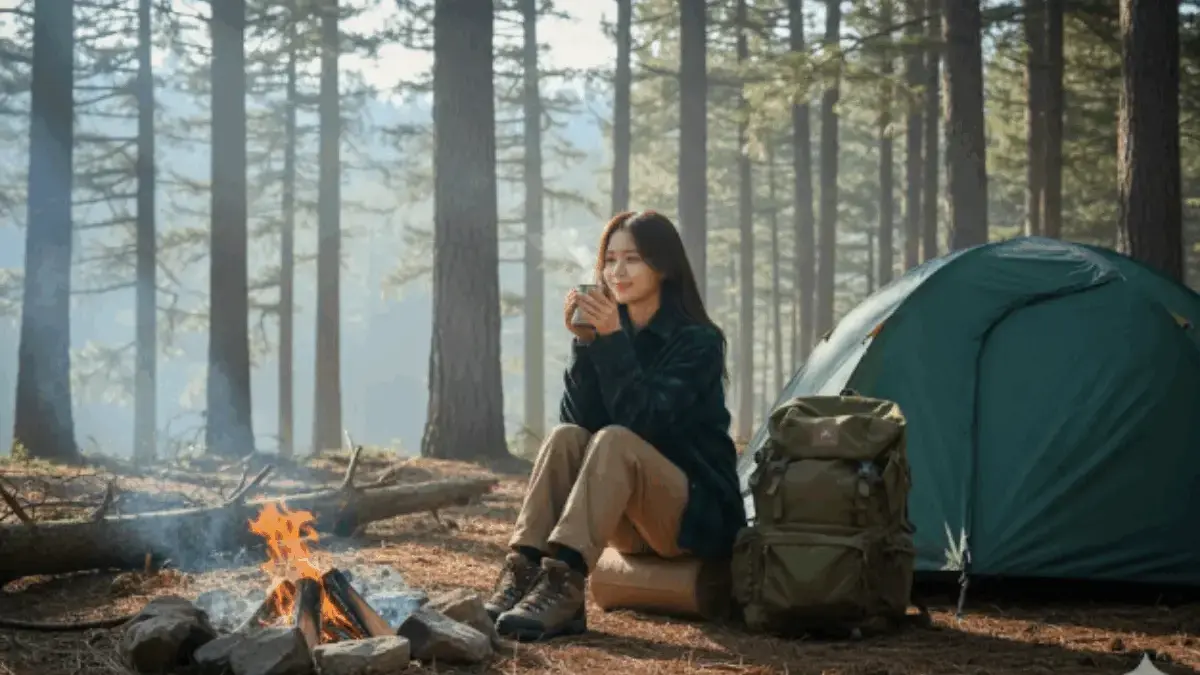Penuh Nuansa Damai dan Tenang! Cobalah 15 Prompt Gemini AI Bahasa Inggris Tema Sedang Camping di Hutan Pinus Gemini AI