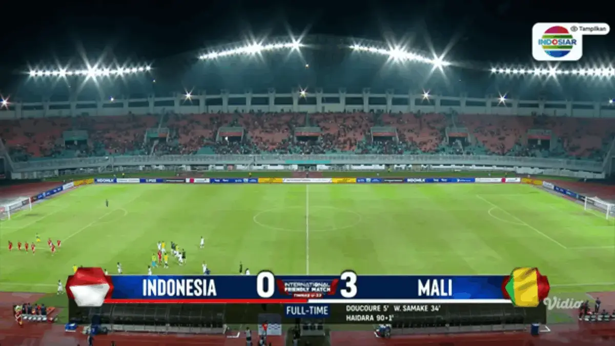 Hasil Pertandingan Timnas U23 Indonesia vs Mali Leg 1 Friendly Match 2025, Garuda Muda Tumbang 0-3 Friendly Match 2025
