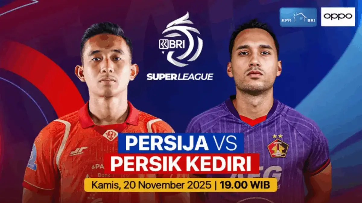 Jadwal Pertandingan Persija vs Persik Super League 2025: Macan Kemayoran Siap Lanjutkan Momentum BRI Super League 2025/2026