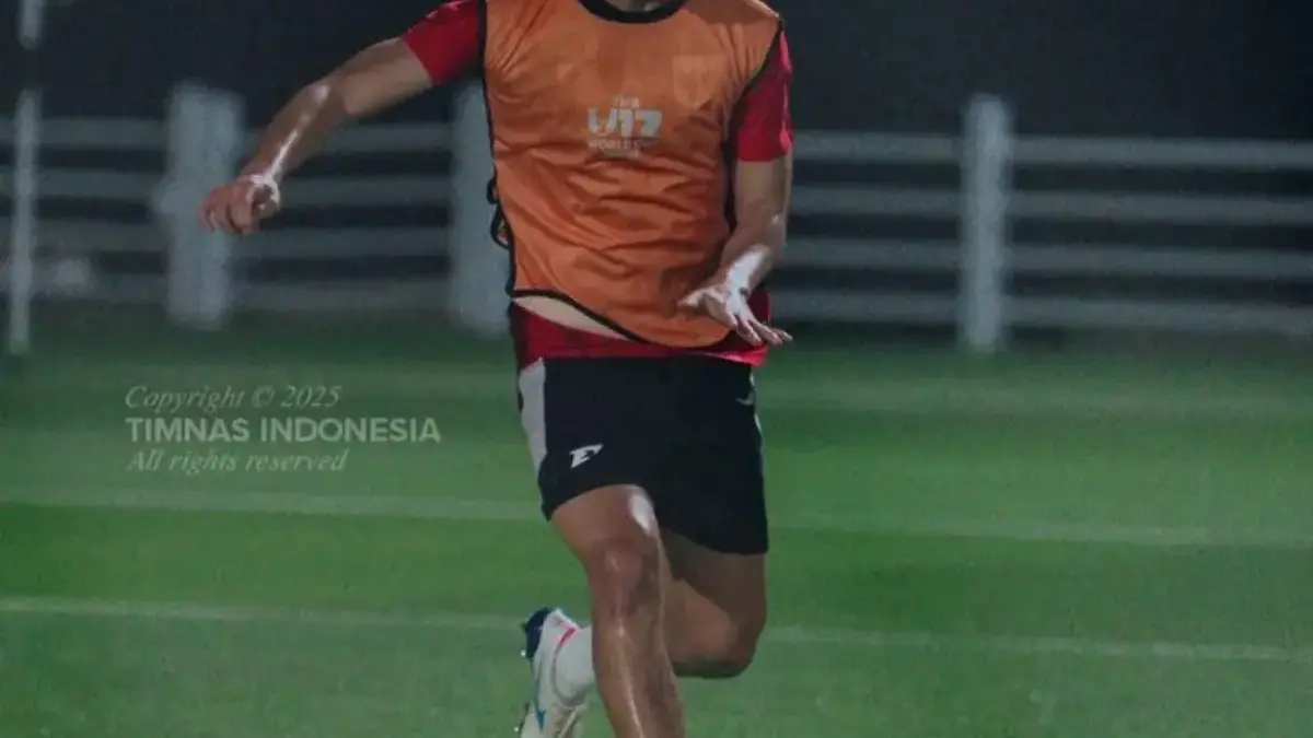 Sesi latihan Timnas Indonesia U-17