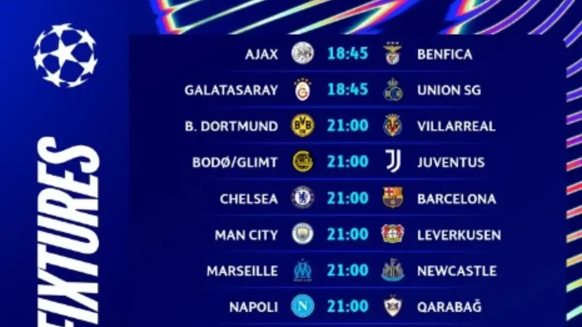 jadwal liga champions