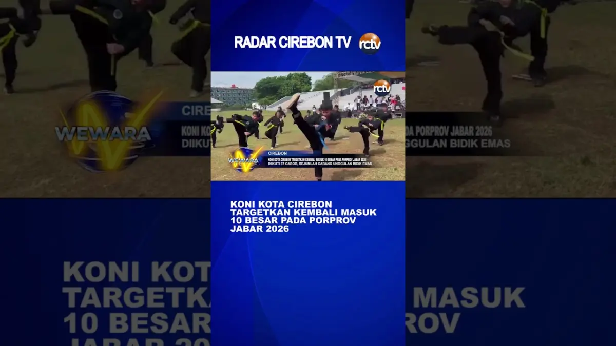 KONI Kota Cirebon Targetkan Kembali Masuk 10 Besar Pada Porprov Jabar 2026