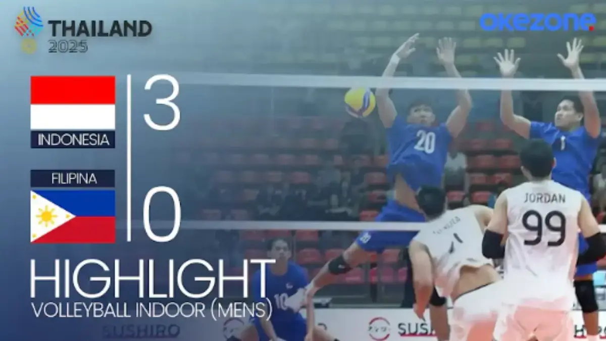 Hasil Pertandingan Terkini Voli Putra SEA Games 2025: Indonesia Bertahan di Puncak Grup B SEA Games 2025