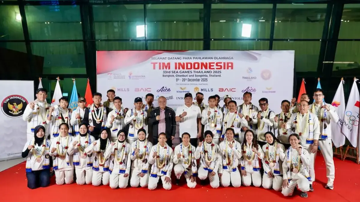 Bertabur Prestasi, Rombongan Terakhir Kontingen Indonesia Tiba di Tanah Air Usai SEA Games 2025 Thailand SEA Games 2025