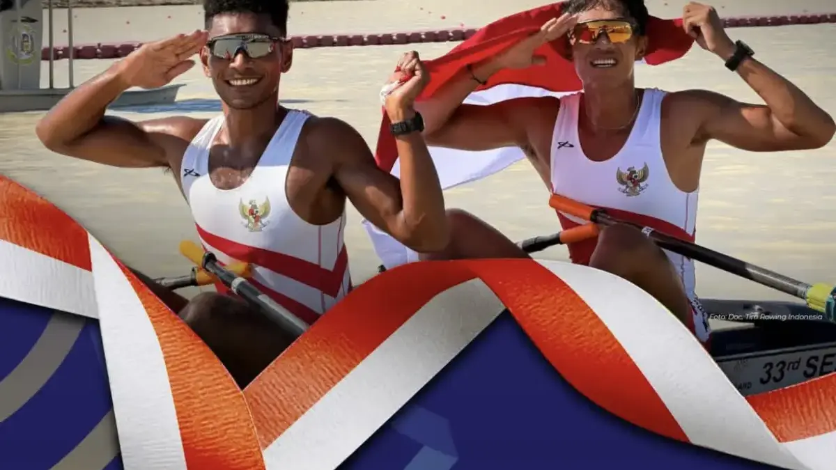 Duet dayung Rendi Setia Maulana dan Memo