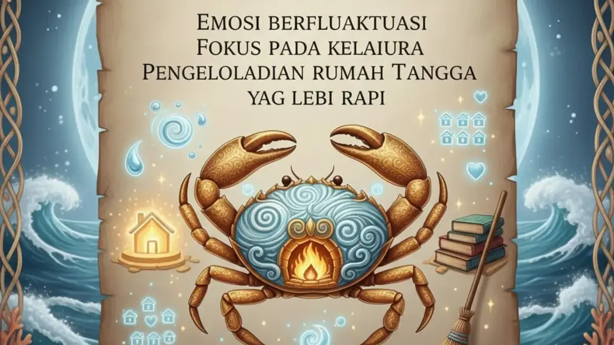 Ramalan Zodiak Cancer Hari Ini: Emosi Berfluktuasi, Fokus pada Keluarga, dan Pengelolaan Rumah Tangga Ramalan Zodiak Cancer