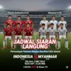 Jadwal Siaran Langsung Timnas Indonesia U-22 vs Myanmar U-22