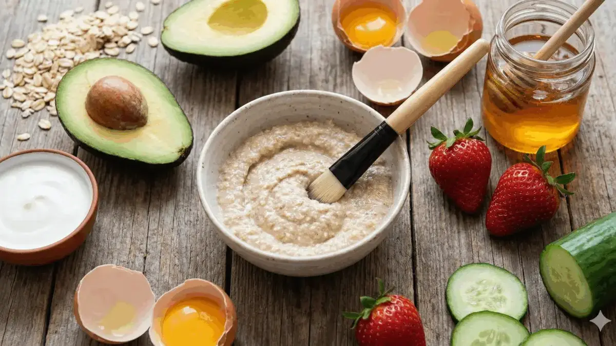 Rahasia Wajah Sehat dan Glowing: 7 Masker Alami yang Bisa Dibuat di Rumah! 7 masker alami untuk wajah!