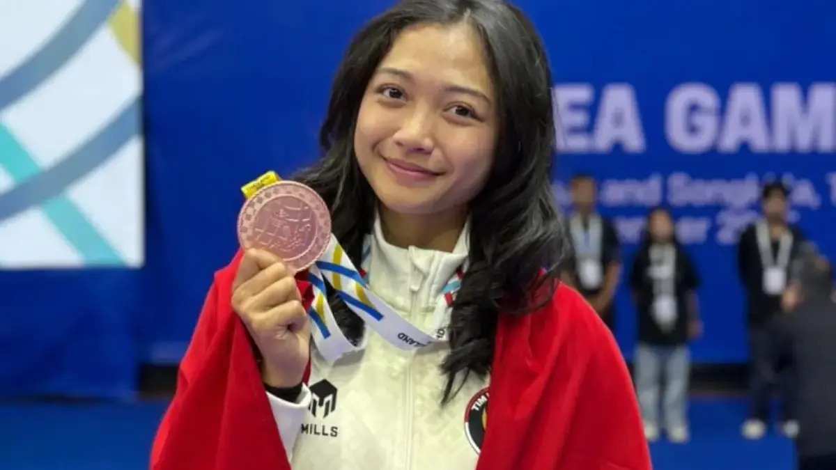 Andi Jerni, atlet kickboxing Indonesia SEA Games 2025