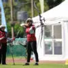 Diananda Choirunisa saat final recurve individual putri SEA Games 2025 Thailand.