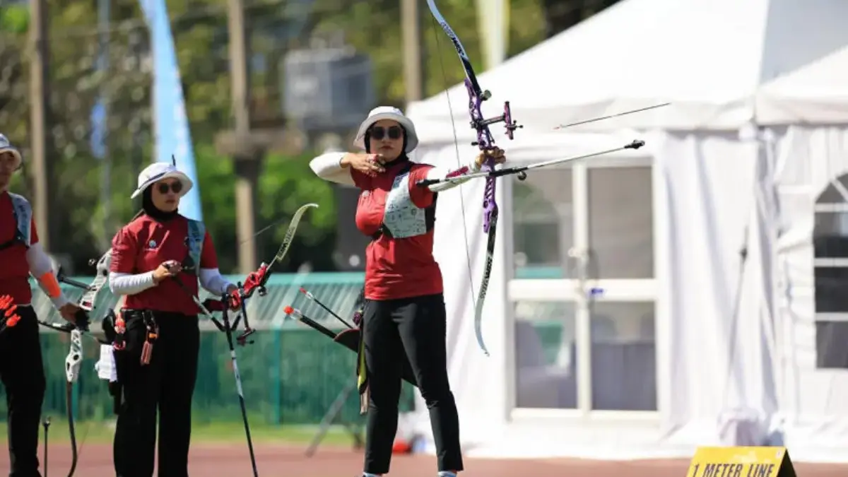 Hasil SEA Games 2025: Panahan Indonesia Borong 4 Emas Sehari, Recurve Merah Putih Dominasi Asia Tenggara! Diananda Choirunisa saat final recurve individual putri SEA Games 2025 Thailand.