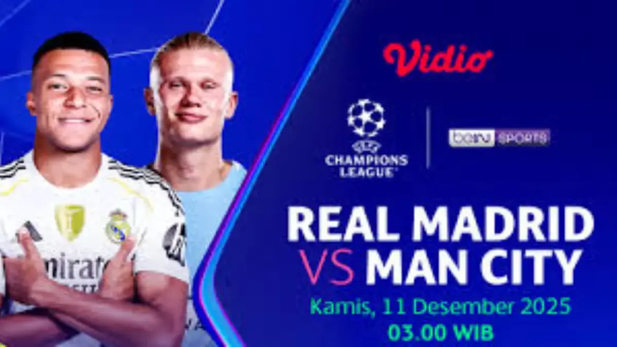 Prediksi Real Madrid vs Manchester City: Los Blancos Darurat Bek Tengah jadwal man city vs madrid. foto: vidio.com