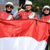 Tim panahan Indonesia meraih medali emas nomor beregu di SEA Games 2025 Thailand