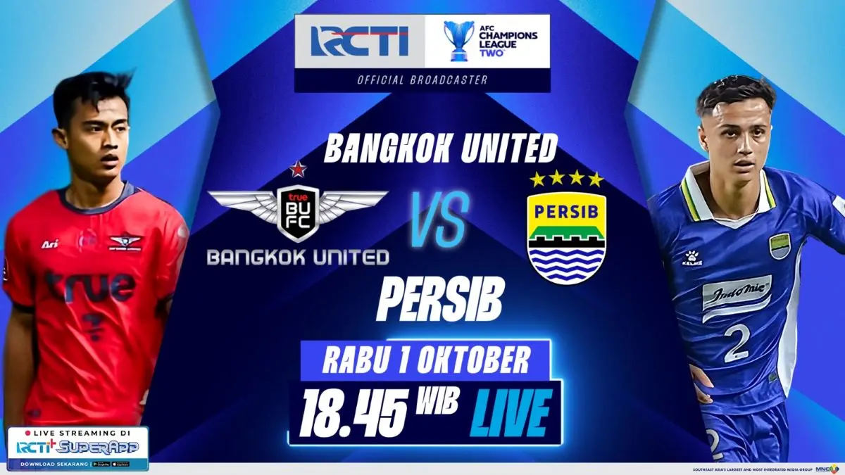 jadwal siaran langsung persib bandung vs bangkok united