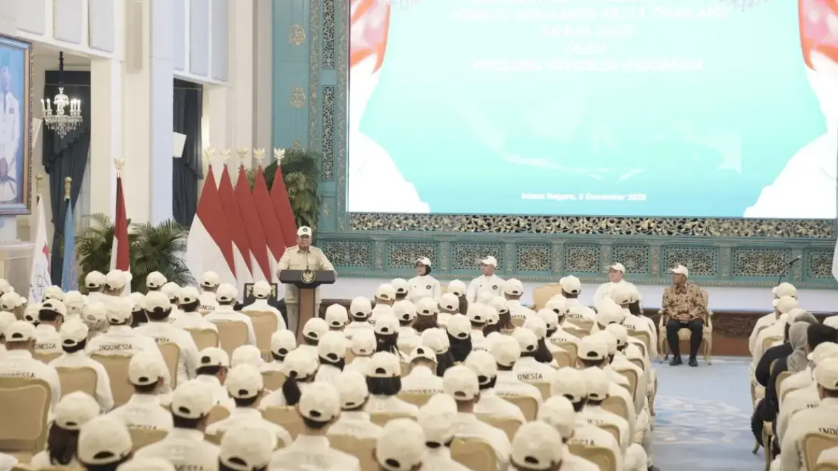 sambutan atlet berpulang ke indonesia dari sea games