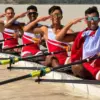 Atlet Indonesia sumbang medali emas rowing di SEA Games 2025 Thailand.