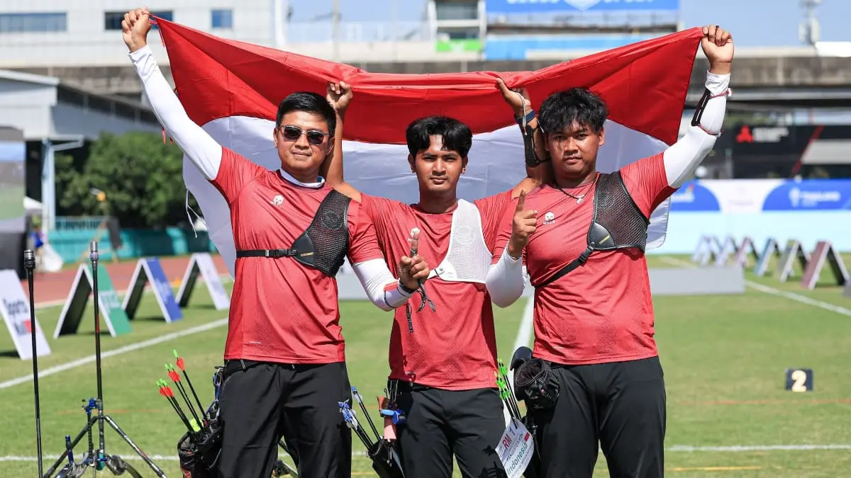 Klasemen Medali SEA Games 2025 Rabu 16.00 WIB: Indonesia Tembus 69 Emas, Vietnam Kian Tertinggal Tim panahan Indonesia meraih medali emas di SEA Games 2025 Thailand