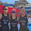 Tim triathlon putri Indonesia medali emas SEA Games 2025