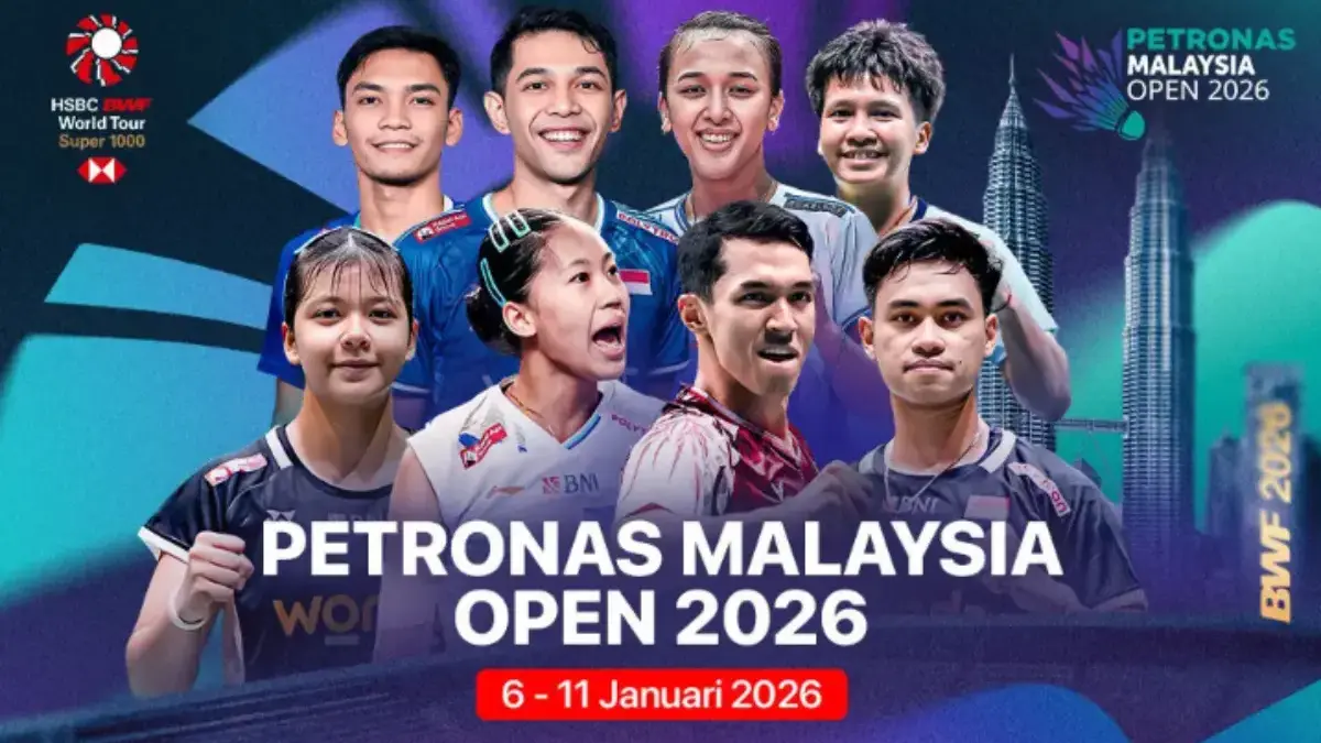 Daftar Wakil Indonesia di Malaysia Open 2026 dan Jadwal Pertandingannya Malaysia Open 2026