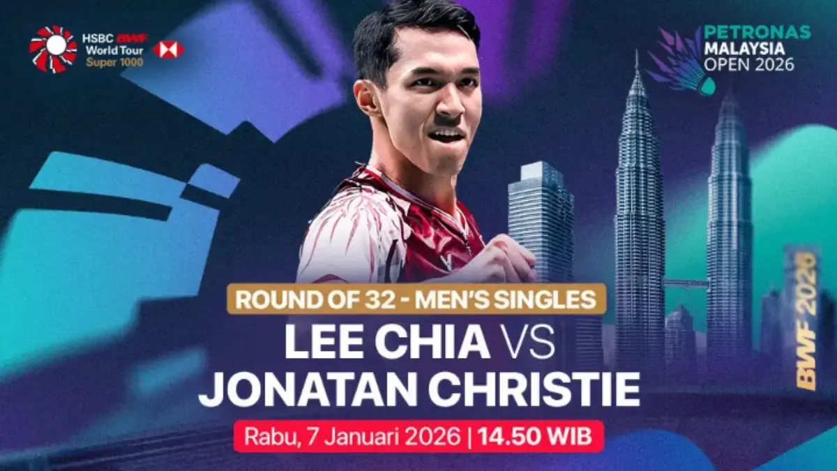 Jadwal Badmintin BWF Malaysia Open 2026 Hari Kedua 7 Januari : Jam Tanding dan Link Live Malaysia Open 2026