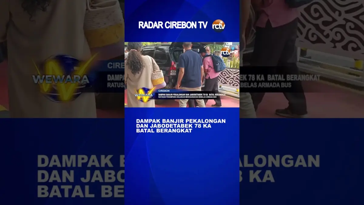 Dampak Banjir Pekalongan Dan Jabodetabek 78 KA Batal Berangkat – Video ...