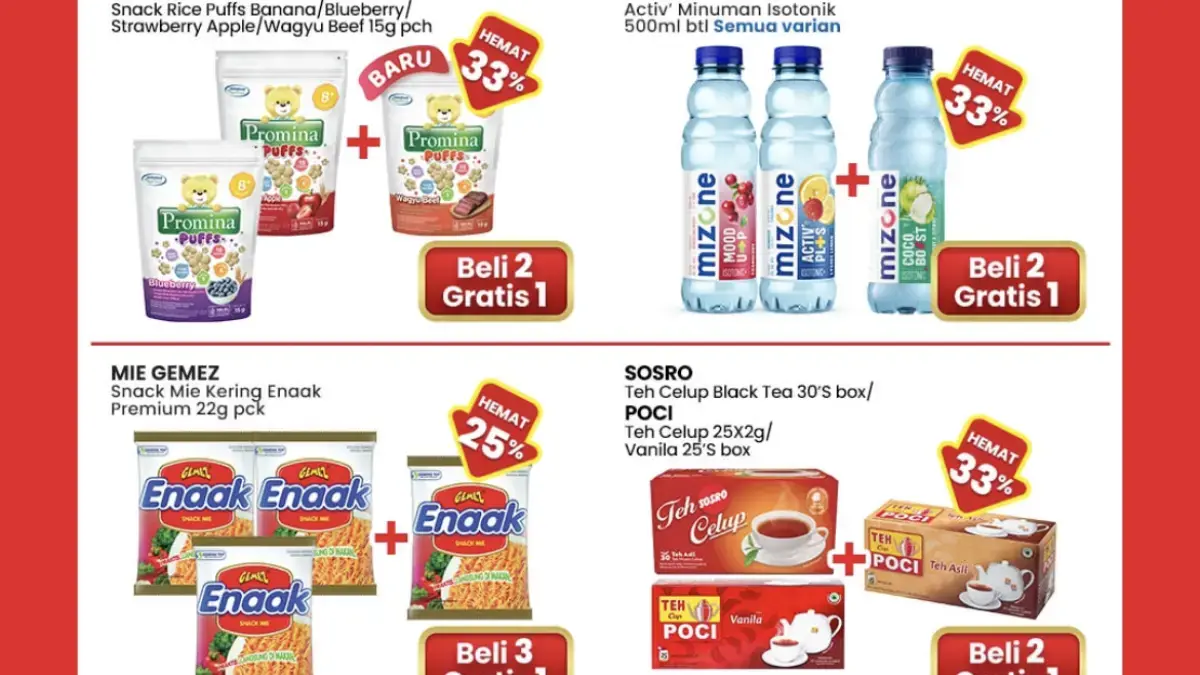 Promo Indomaret Tanggal 1 Februari 2026: Beragam Penawaran Harga Spesial hingga Potongan 50% Promo Indomaret