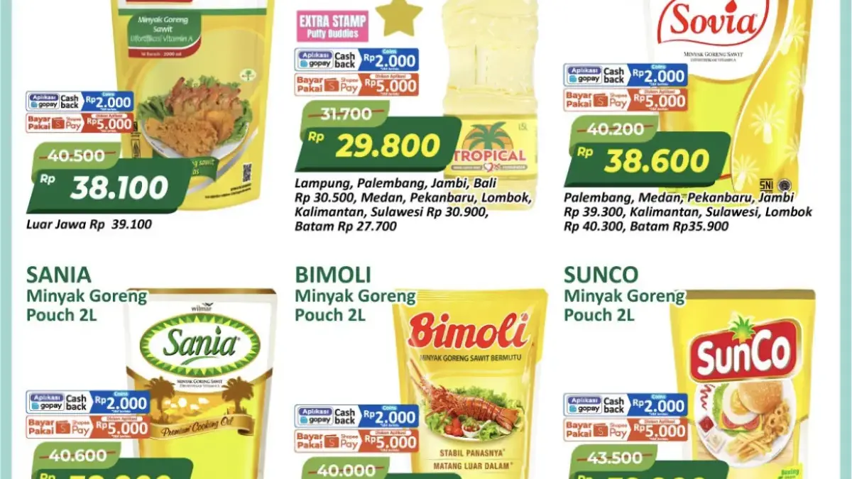 Promo Alfamart Hari Ini 22 Februari 2026: Diskon Berbagai Merek Minyak Goreng, Hari Ini Terakhir! Promo Alfamart