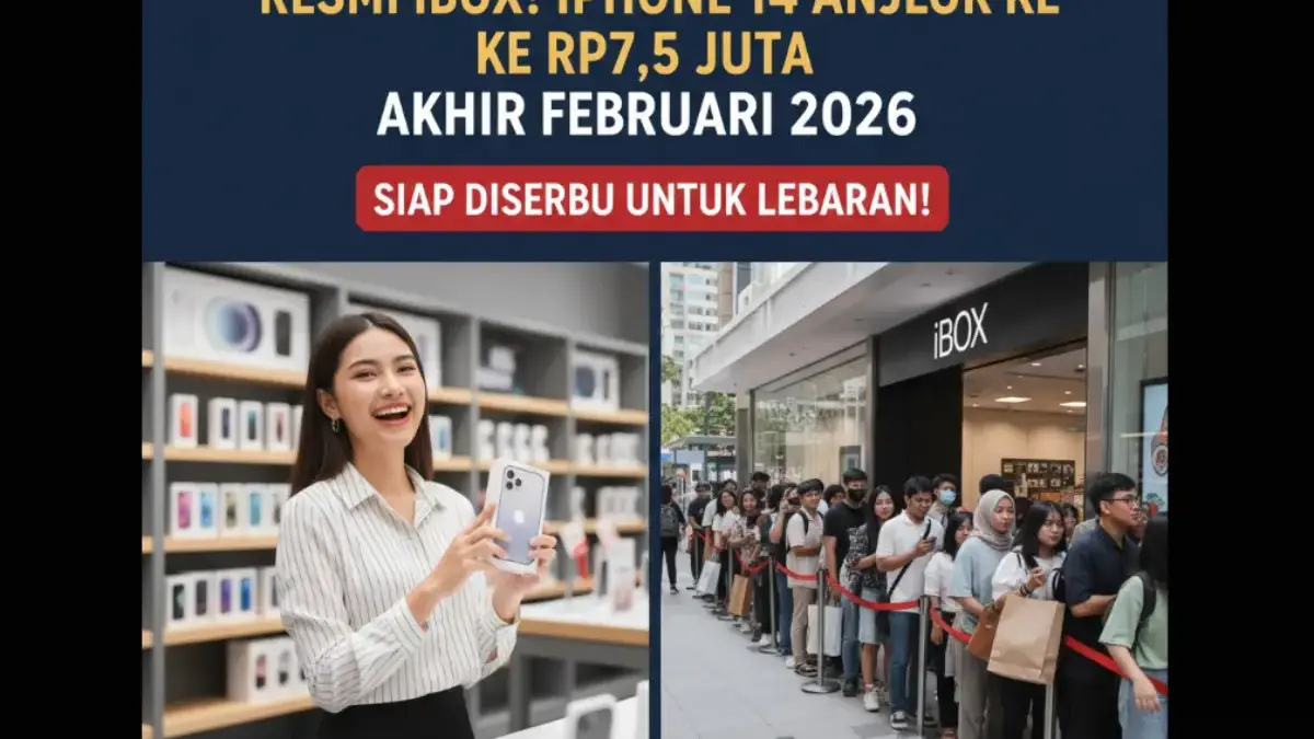 Resmi iBox! Harga iPhone 14 Anjlok ke Rp7,5 Juta Akhir Februari 2026, Siap Diserbu untuk Lebaran! foto