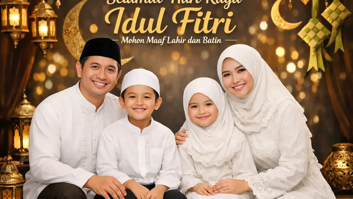 10 Prompt AI Idul Fitri 2026 untuk Foto Keluarga Ala Selebriti