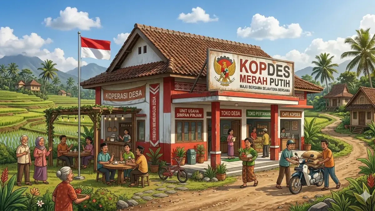 Ilustrasi Kopdes Merah Putih