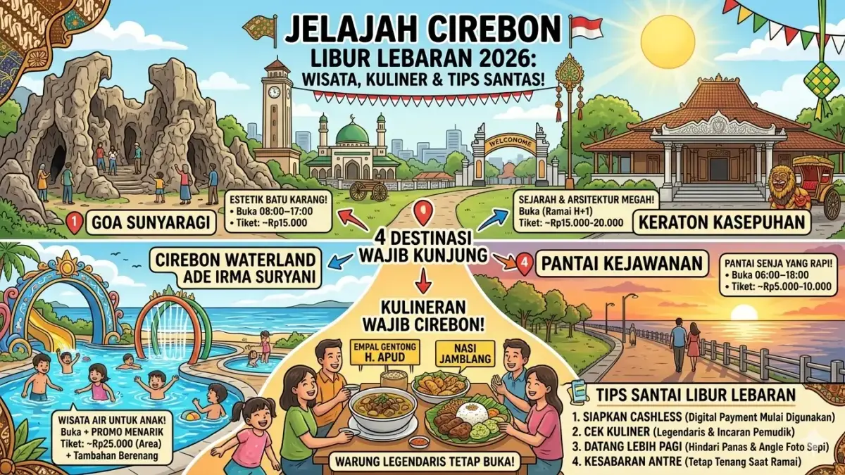 Wisata Murah di Cirebon yang Buka Saat Lebaran 2026, Tiket Masuk Mulai Rp5.000 foto