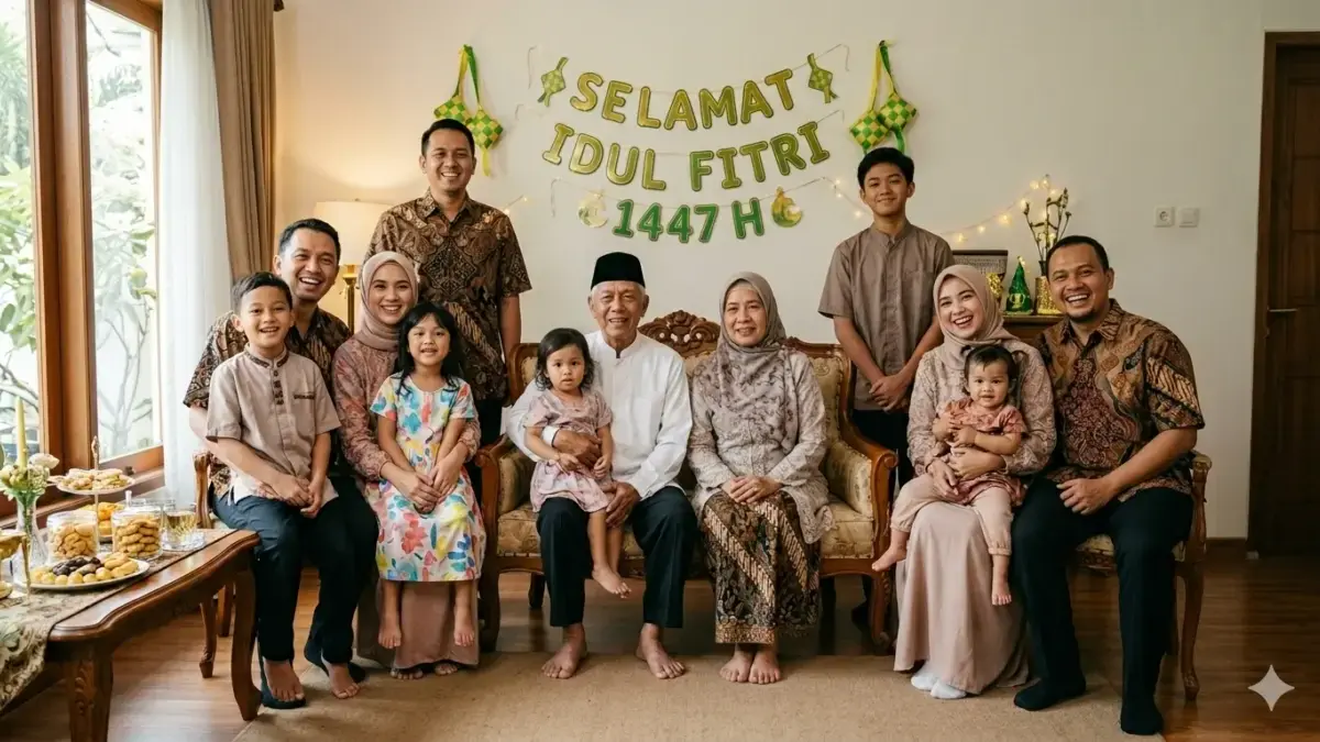Lebaran Nggak Full Team? Begini Cara Edit Foto Keluarga Pakai Gemini AI Biar Terlihat Lengkap foto