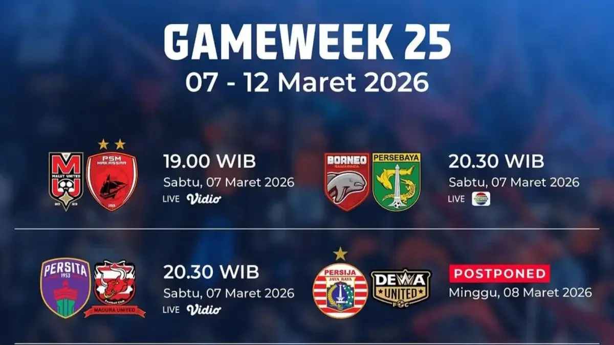 Klasemen Terbaru BRI Super League Berubah Dramatis, Persib Masih Teratas tapi Dikejar Ketat Sepakbola Indonesia