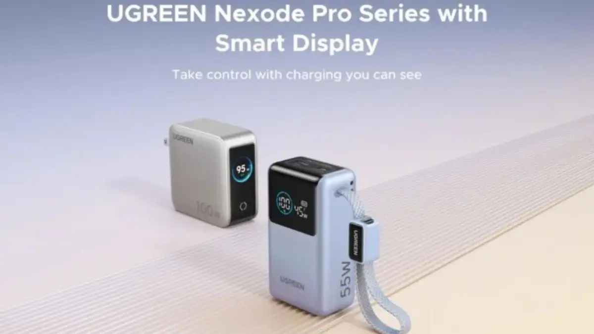 UGREEN Perkenalkan Power Bank 55W Ramah Perjalanan dengan Kabel Terintegrasi dan Layar Pintar Ugreen power bank