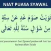 Niat puasa Syawal