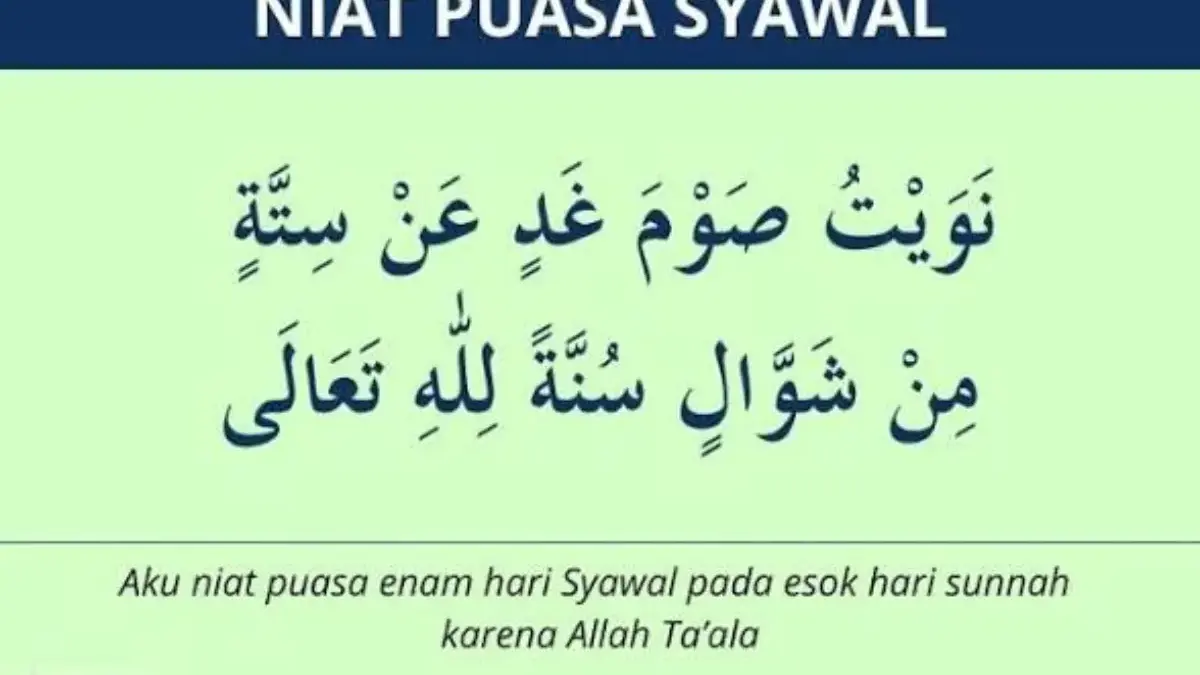 Niat puasa Syawal