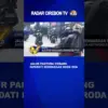 Jalur Pantura Gebang Dipadati Kendaraan Roda Dua