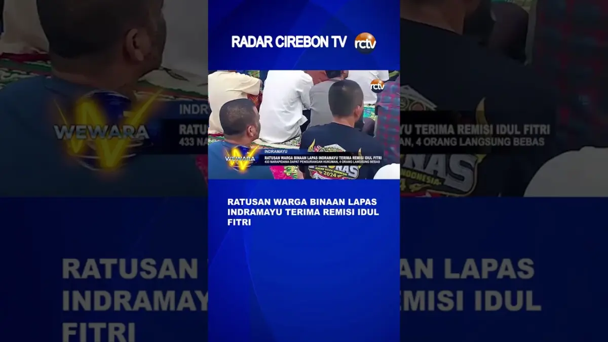 Ratusan Warga Binaan Lapas Indramayu Terima Remisi Idul Fitri
