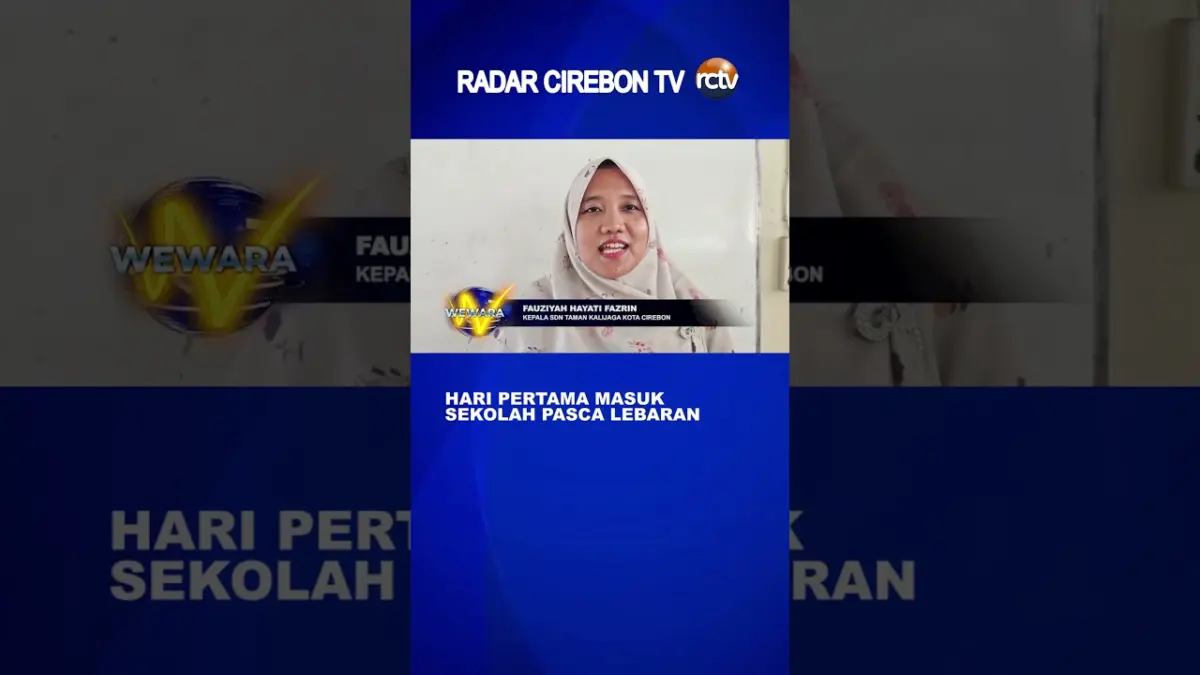 Hari Pertama Masuk Sekolah Pasca Lebaran