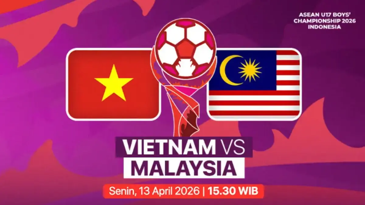 Jadwal Pertandingan Malaysia vs Vietnam Piala AFF U17 2026, Apakah Live di Indosiar? Piala AFF U17 2026