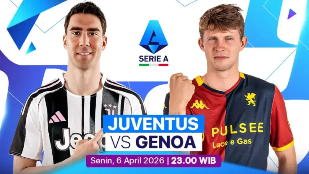 Siaran Langsung Pertandingan Juventus vs Genoa Liga Italia 2026 Malam Ini Live di ANTV Pukul 23.00 WIB Serie A