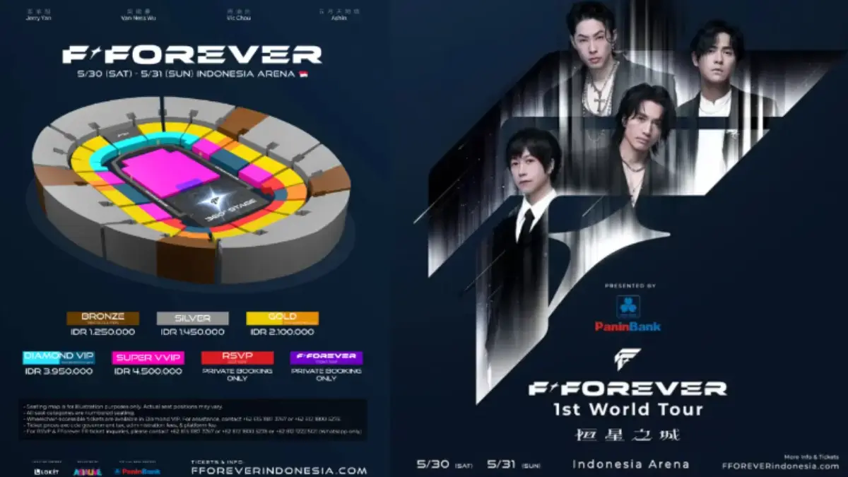 War Tiket Siap Dimulai! Link Beli Tiket Konser F4 Jakarta 2026 di Sini Konser Musik 2026